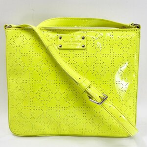 Kate spade ケイトスペード ショルダーバッグ 美品 蛍光イエロー