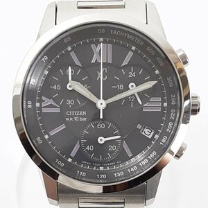 CITIZEN シチズン 腕時計 XC クロスシー F500-T002382 文字盤黒 稼働 電池交換済 箱 説明書あり