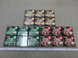 M【5-14】▼5 電気店在庫品 TDK 録音用ミニディスク MiniDisc MD 18枚まとめて music jack mj74 未使用長期保管品