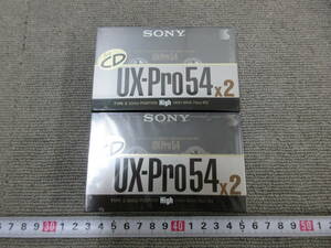 M【5-23】●15 電気店在庫品 SONY ソニー カセットテープ TYPEⅡ(CrO2) 4本まとめて UX-Pro54 未使用長期保管品