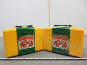 K276[5-26]* toy shop san stock goods Super Famicom cassette storage case 2 point soft back super Donkey Kong unused long-term keeping goods 