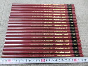 K352[6-5]* Mitsubishi pencil Jumbo-uni jumbo Uni HB pencil 18ps.@ together establishment 85 anniversary commemoration unused long-term keeping goods not for sale / Showa Retro 