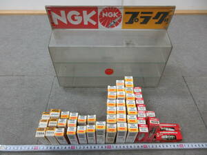 K355【6-5】▼ 自転車屋さん在庫品 HONDA NGK スパークプラグ 49点まとめて 箱付き 未使用長期保管品 / バイク