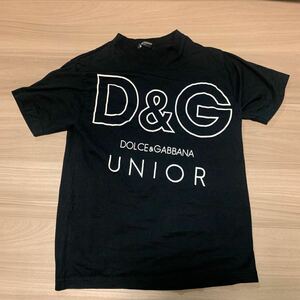 DOLCE&GABBANA Basic ドルチェ&ガッバーナ D&G UNIOR Tシャツ ブラック 黒 メンズ S