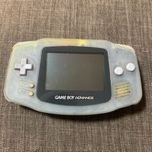 ジャンク品 任天堂 Nintendo ゲームボーイアドバンス GAMEBOY ADVANCE GBA 本体 AGB-001 クリア スケルトン_画像1