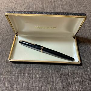 現状品 モンブラン 万年筆 No24 MONTBLANC ブラック ゴールドカラー 黒 金色 ケース付き