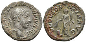 １円スタート! ・ローマ帝国の皇帝 アレクサンデル・セウェルス（在位：AD 222-235年）デナリウス銀貨・アンティーク コイン