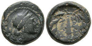 1 jpy start! *litia. city monkey tes. old fee Greece. coin (. origin front 2~1 century )* old fee Greece coin 