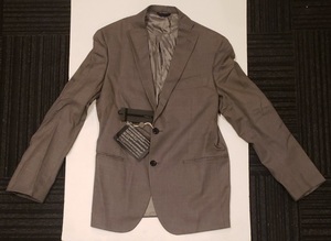 TONELLO tone ro unused silk . slim suit 