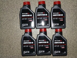 即納 新品 ニスモ NISMO モチュール MOTUL エンジンオイル コンペティションオイル 2212E （15W50）KL150-RS531 6リッター 6L