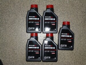 即納 新品 ニスモ NISMO モチュール MOTUL エンジンオイル コンペティションオイル 2212E （15W50）KL150-RS531 5リッター 5L