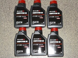 送料無料 即納 新品 ニスモ NISMO モチュール MOTUL エンジンオイル コンペティションオイル 2108E （0W30）KL000-RS331 6リッター 6L