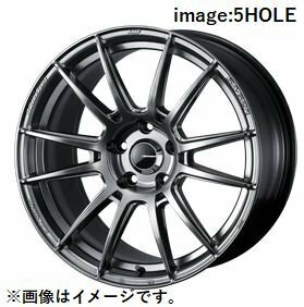 個人宅発送可能 Weds ウエッズスポーツ 18X8.5J +45 5穴 PCD100 PSB ホイール 1本 SA-62R エスエー ロクニーアール (41815)