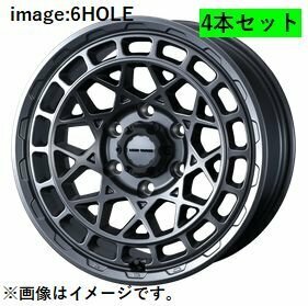 個人宅発送可能 Weds 16X6.5J +38 6穴 PCD139.7 MGMT ホイール 4本セット MUDVANCE X TYPE M マッドヴァンス エックス タイプ エム (41580)