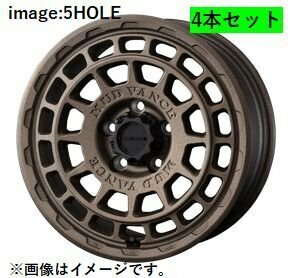 個人宅発送可能 Weds 15X4.5J +45 4穴 PCD100 FBRO ホイール 4本セット MUD VANCE X TYPE F マッドヴァンス エックス タイプ エフ (41554)