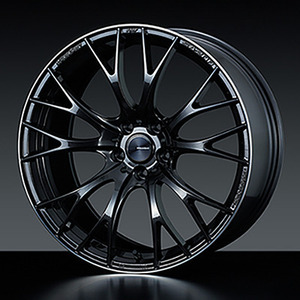 【個人宅発送可能】 ウエッズスポーツ WedsSport 19X9.5J +48 5H PCD114.3 BLK ホイール 1本 SA-20R エスエーニーマルアール (72789)