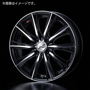 【個人宅発送可能】ウエッズ Weds 16X5.0J +45 4H PCD100 BKMC ホイール 1本 LEONIS WX レオニス・ダブルエックス (33870)