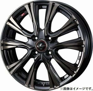 【個人宅発送可能】ウエッズ Weds 15X5.5J +50 4穴 PCD100 PBMC/TI ホイール 1本 LEONIS VR レオニス・ブイアール (41213)