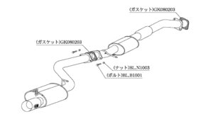 自動車関連業者直送限定 柿本 マフラー Kakimoto.R カキモトアール TOYOTA チェイサー JZX90 2.5_ツインターボ FR 4AT/5MT (TS320)