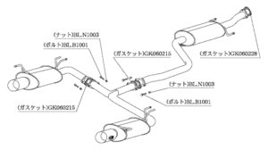 自動車関連業者直送限定 柿本 マフラー Kakimoto.R カキモトアール HONDA オデッセイ RB1 06/4_M/C前 2.4_NA FF 5AT (HS361)