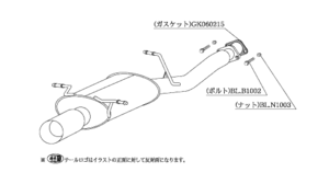 自動車関連業者直送限定 柿本 マフラー Kakimoto.R カキモトアール SUBARU フォレスター SG5 2.0_ターボ 4WD 4AT/5MT (BS310)