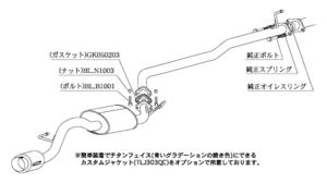 自動車関連業者直送限定 柿本 カキモト マフラー hyper GTbox Rev. HONDA ライフ JA4 0.66_NA FF 3AT (H41334)