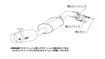 自動車関連業者直送限定 柿本 カキモト マフラー hyper GTbox Rev. TOYOTA アイシス ANM10G 2.0_NA FF CVT (T41374)_画像2