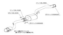 自動車関連業者直送限定 柿本 カキモト GTbox 06&S 三菱 ミツビシ eKスポーツ H82W 0.66_ターボ 2WD (FF) 年式 10/4～13/6 4AT (M44331)_画像2