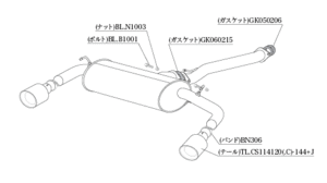 自動車関連業者直送限定 柿本 マフラー Class KR ステンレステール TOYOTA RAV4 ハイブリッド AXAH54 2.5_NA_ハイブリッド 4WD (T713165P)