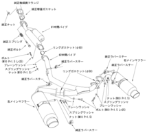 自動車関連業者直送限定 HKS Hi-Power SPEC-L II ハイパワースペックL2 マフラー SUBARU スバル BRZ ZC6 FA20 12/03- (32016-AT123)_画像3