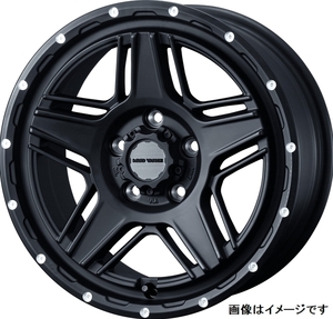 【個人宅発送可能】Weds WEDS ADVENTURE MUD VANCE 07 マットヴァンス 07 16X7.0J +38 5穴 PCD114.3 FULL MAT BLACK ホイール 1本 (40535)