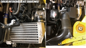 HPI EVOLVE intercooler kit HONDA Honda S660 DBA-JW5 silicon hose ( black )× hose band (HPIC-H0102)