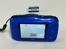 535h Nikon ニコン COOLPIX クールピクス コンパクトデジタルカメラ W100 ブルー _画像4