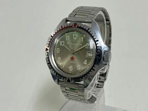567h BOCTOK ボストーク 手巻き 機械式 腕時計 デイト アナログ ウォッチ ロシア ソ連 