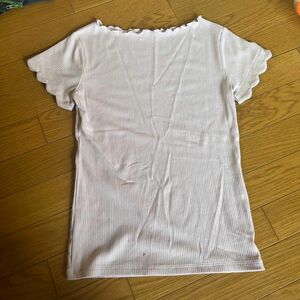 カットソー Tシャツ 半袖Tシャツ 半袖 トップス 薄紫 M