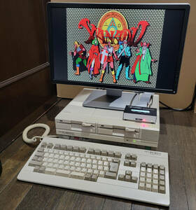 [動作品] 日本電気 NEC PC-8801FH & HxC Floppy Emulator MAX 組み込み済 フロッピーエミュレータ