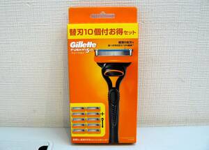 ●30875　Gillette　フュージョン　5+1　ホルダー＆替刃10個付お得セット　未開封未使用品