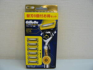 30835●Gillette　プロシールド　5+1　電動タイプ　ホルダー＆替刃6個付お得セット　未開封未使用品