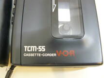 A30772●SONY TCM-55 カセットコーダー　カバー付き　ソニー　ジャンク品_画像5