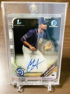 Topps 2019 Bowman Draft CJ Abrams 1st chrome Auto Autograph 