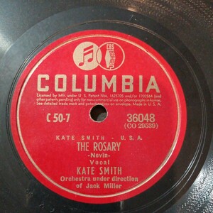  rice Colombia 10.SP! Kate * Smith. record! antique retro all ti-z pops Jazz Dance music etc. etc. 