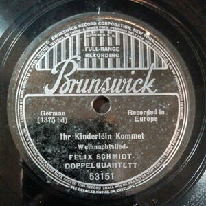 米ブランズウィック10吋SP！フェリックス・シュミットのレコードアンティーク レトロ オールディーズ ポップス ジャズ ダンスミュージック