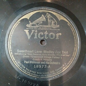  rice Victor 10.SP! paul (pole) * white man *oke. record! antique retro all ti-z pops Jazz Dance music etc. 