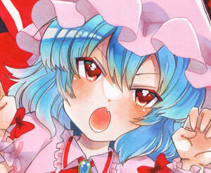 Art hand Auction Ilustración de obra de arte dibujada a mano de Doujinshi Proyecto Touhou [Remilia Scarlet], Historietas, Productos de anime, Ilustración dibujada a mano