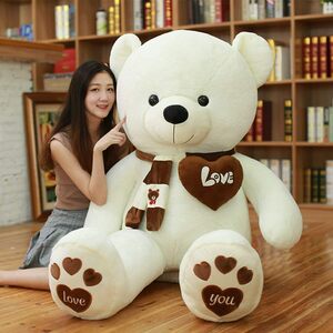 ホワイト 120cm AMIRA TOYS ぬいぐるみ 大きい くま テディベア クマ teddy bear big size ぬ