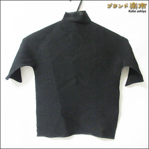 *ISSEY MIYAKE (T.) イッセイミヤケ ティードット カットソー プリーツ ハイネック ブラック 3 PP01FK918*送料込_画像2