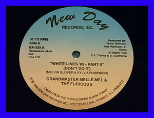 Grand Master Melle Mel & The Furious 5/White Lines '89/US Original/5点以上で送料無料、10点以上で10%割引!!!/12'