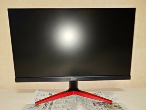 美品 Acer ゲーミングモニター KG251Q Fbmidpx 24.5インチ TN液晶 フルHD 1ms 144Hz DisplayPort スピーカー付 動作確認済み