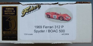 【FISHER】1/24 1969 Ferrari 312P Spyder-BOAC 500.JPG