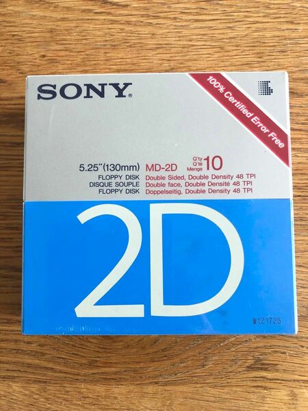 SONY MD-2D フロッピーディスク 5.25インチ(5インチ) 未開封